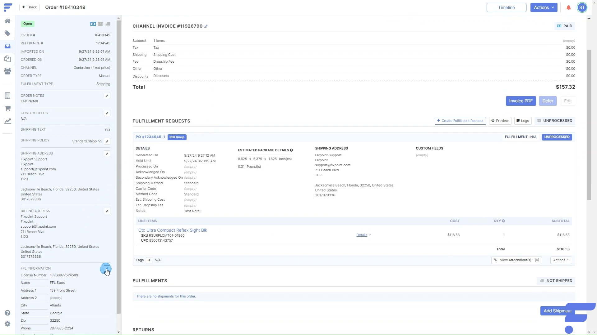 FFL Product Screenshot